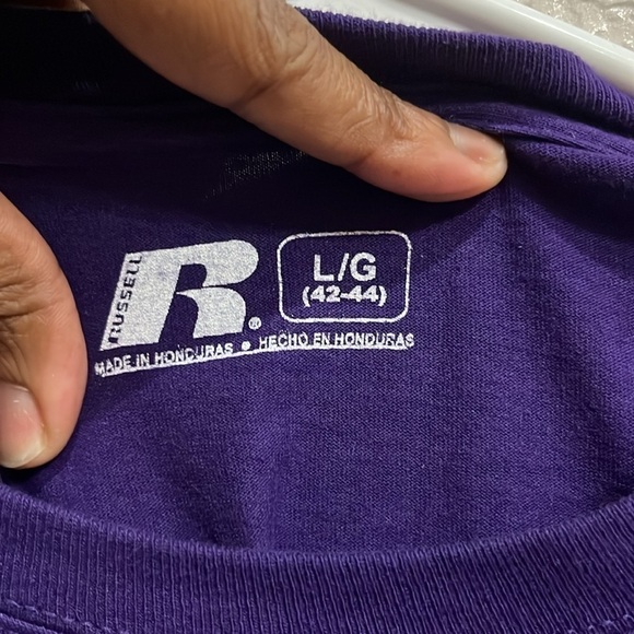 Russell Atlantic TCU Horned Frogs Long Sleeve Tee Unisex size Large (42-44) - Picture 5 of 7